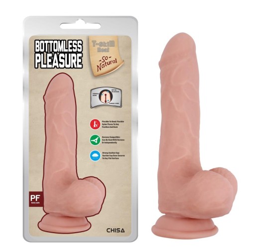 Dildo realistyczny penis z jądrami przyssawka 20cm